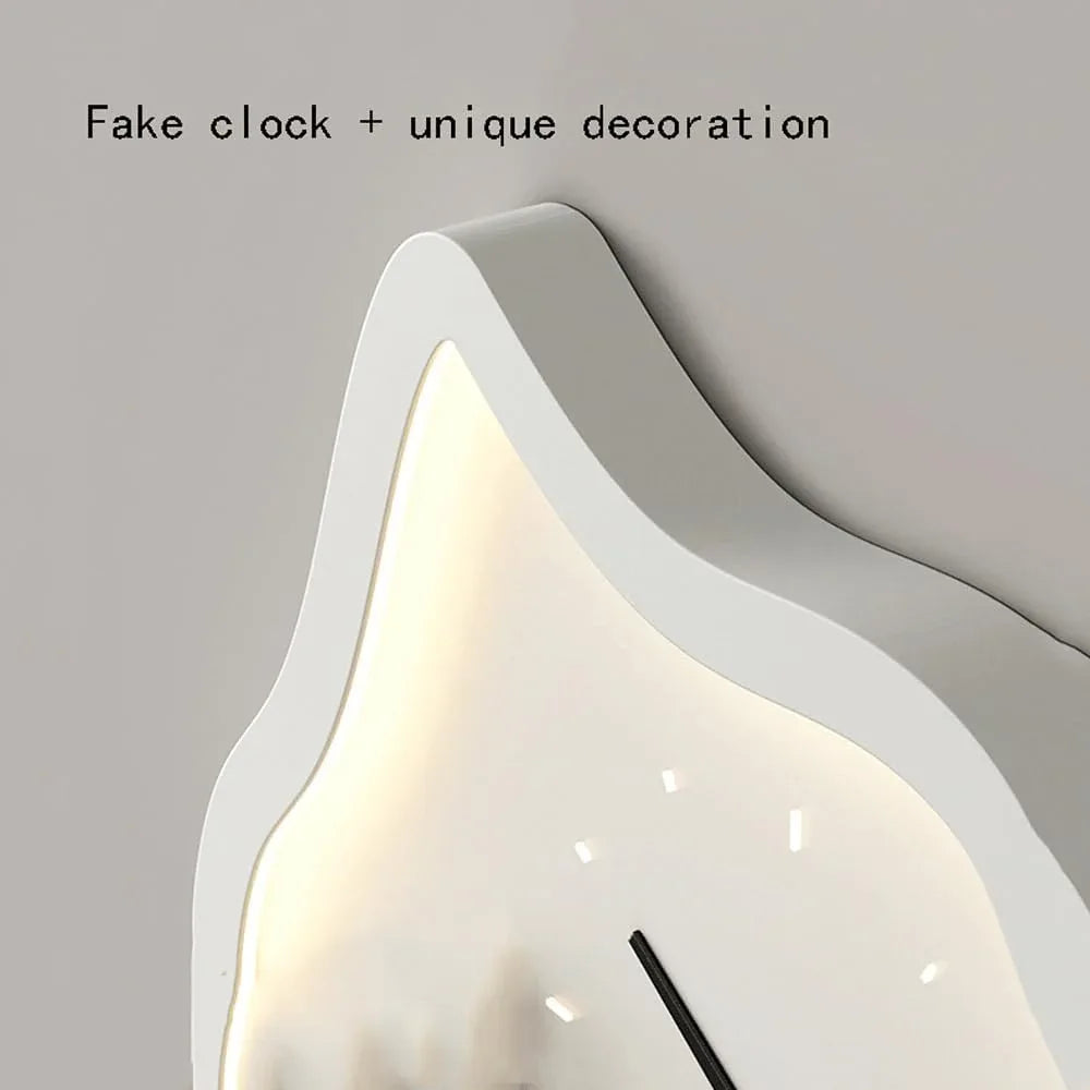 Audara-Modern Simple Clock Wall Lamp Children's Room Creative Background Wall Lights Cartoon Eye Protection Decorative Sconces Aisle Corridor Stairs Mounted Lighting Fixture