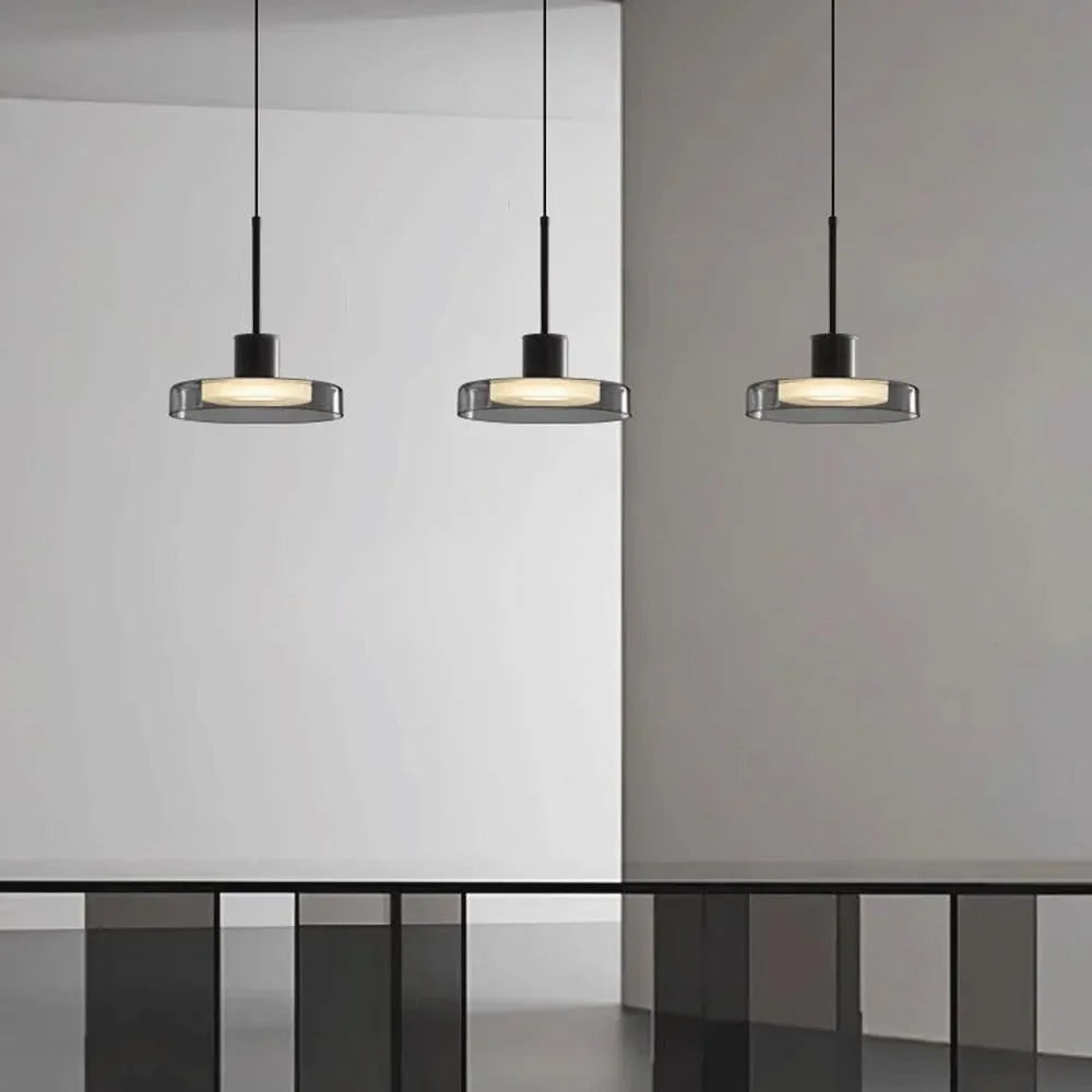 Audara-Minimalist 9-inch Glass Pendant Lights, Suitable for Various Scenarios Including Bedrooms, Bedside Tables, Hotel Entryways, Kitchen Islands, Etc. Modern Bohemian Style.