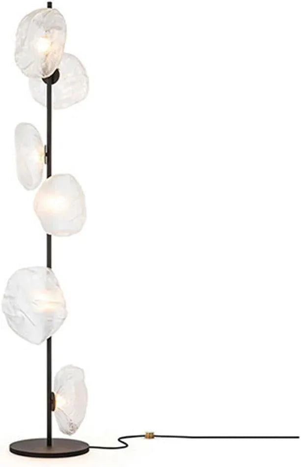 Audara-Italian Light Luxury Corridor Living Room Floor Lamp 3/6 Light Source Simple Bedroom Bedside Standing Lamp Office Backdrop Torchiere Showroom Villa Decoration Lighting Fixture