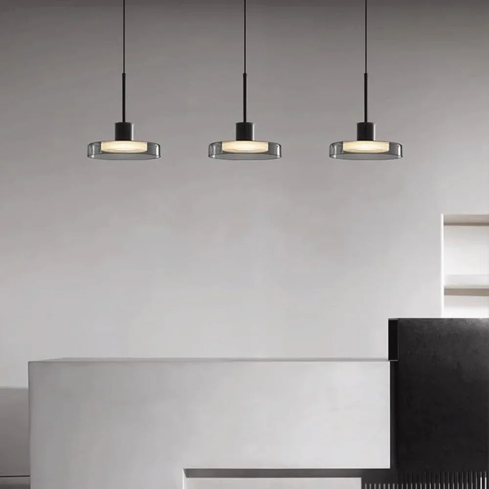Audara-Minimalist 9-inch Glass Pendant Lights, Suitable for Various Scenarios Including Bedrooms, Bedside Tables, Hotel Entryways, Kitchen Islands, Etc. Modern Bohemian Style.