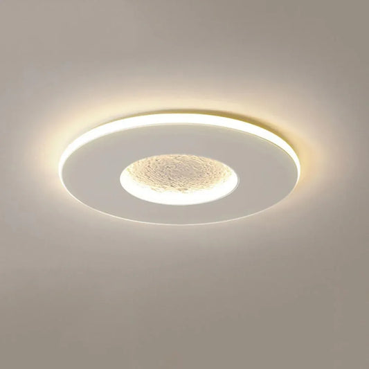 Audara-Modern Simple Children's Room Ceiling Fixtures Creative Moon Slim Ceiling Lampled Living Room Bedroom Dining Room Recessed Lighting Fixture LED Three Color Variable Light Ceiling Light