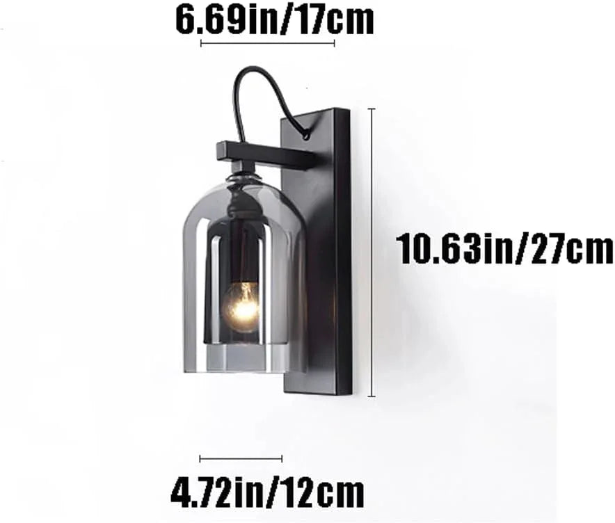 Audara-Scandinavian Bedroom Bedside Wall Lamp Creative B&B Hotel Wall Lights Designer Living Room Background Wall Sconces Light Luxury Simple Glass Mounted Lighting Fixture