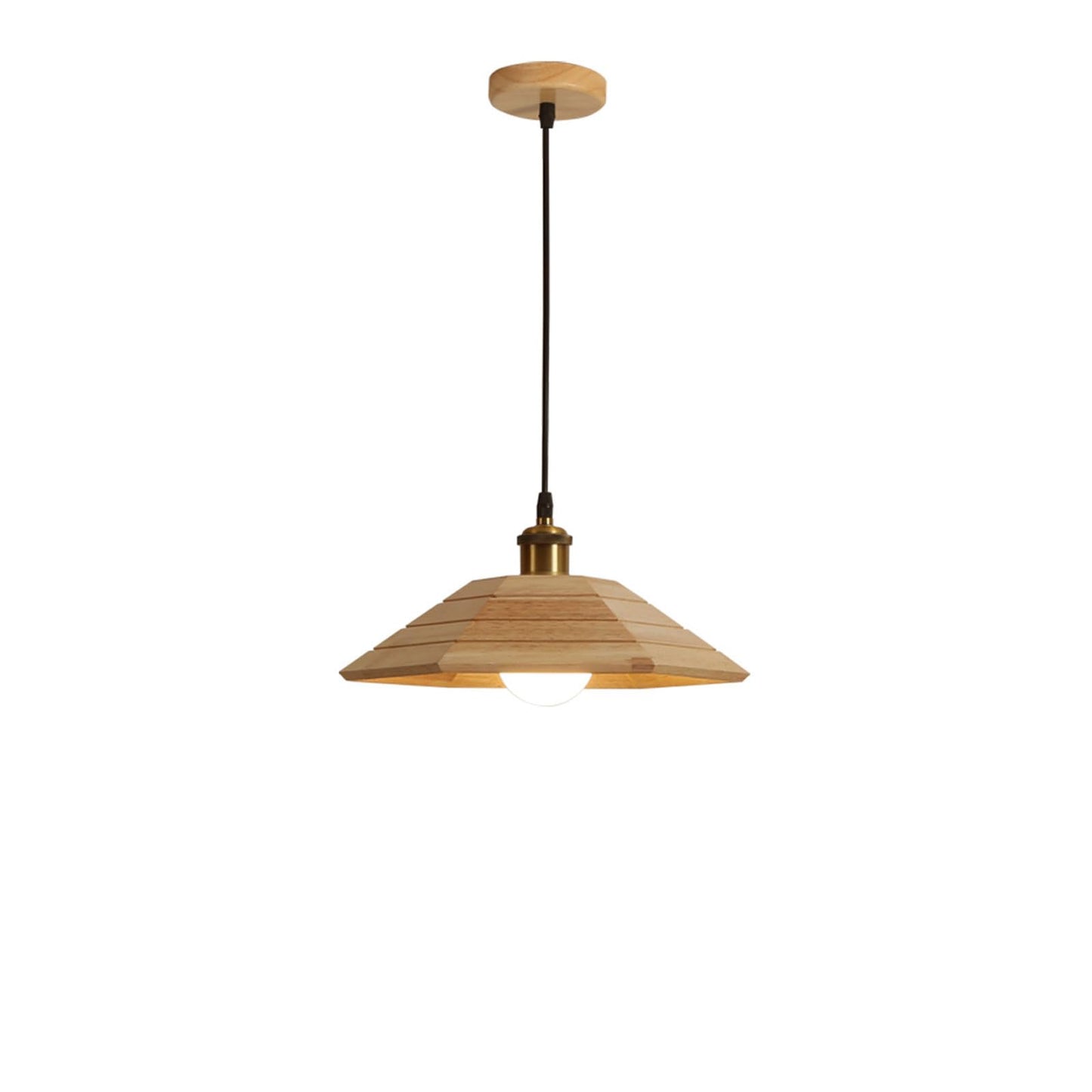 Audara-Creative Eaves Wooden Pendant Light 13in Living Room Hallway Balcony Hanging Lamp Dual Color Available Bedroom Study Room Decor Chandeliers B&B Tea Room Lighting Fixtures