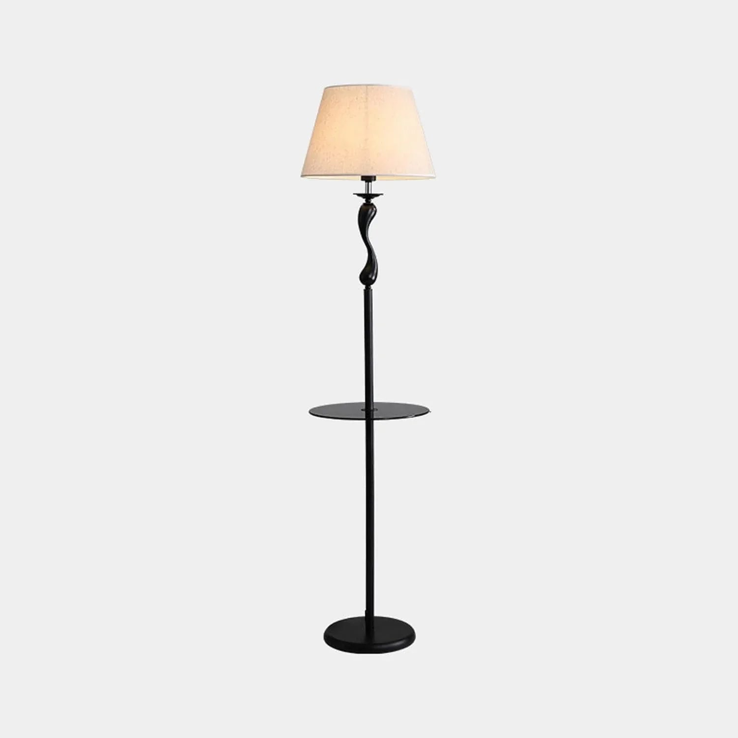 Audara-Creative Study Office Floor Lamp Simple Handmade Fabric Standing Lamp H63” Living Room Sofa Beside Bedroom Bedside Torchiere Farmhouse Club Restaurant Hotel Decoration Lighting Fixture