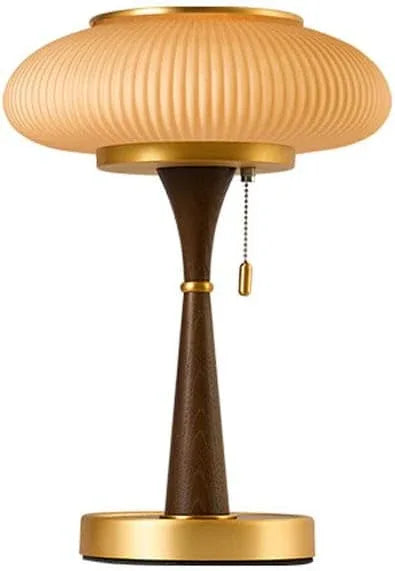 Audara-Chinese Retro Living Room Bedroom Bedside Desk Light Classic Warm Solid Wood Metal Desk Lamp Sample Room Backdrop Office Table Lamp Hotel Front Desk Restaurant Coffee Shop Lighting Fixture