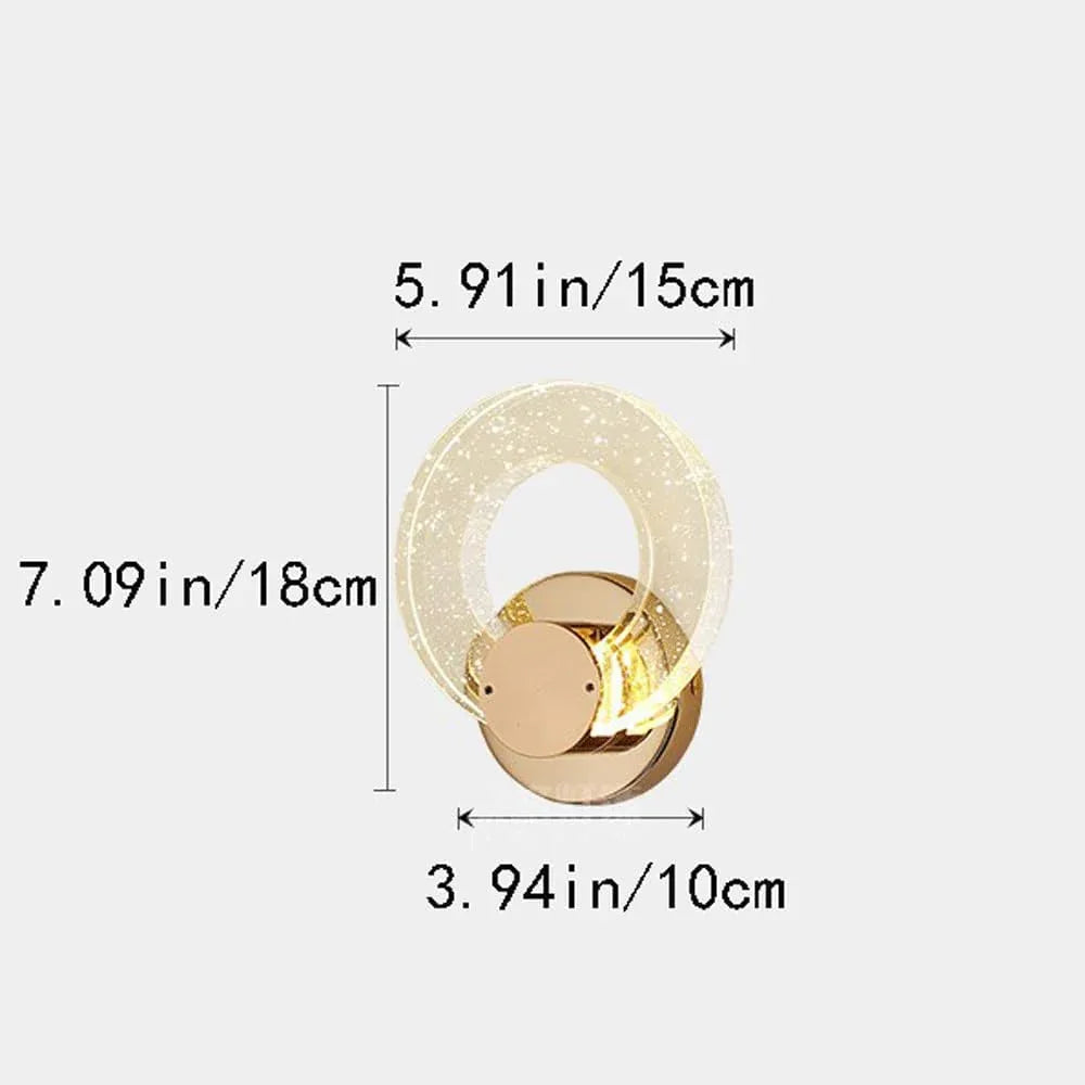 Audara-Scandinavian Light Luxury Art Wall Lamp Bedroom Bedside Crystal Wall Lights Living Room Dining Room Background Wall Sconces Aisle Dresser LED Mounted Lighting Fixture