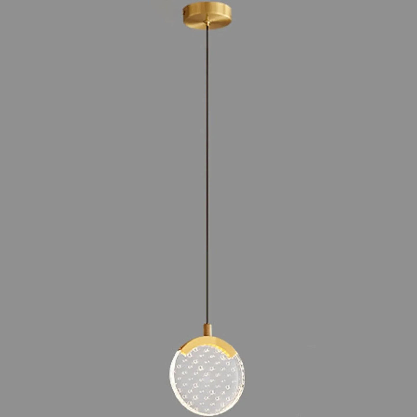 Audara-6-inch Diameter Minimalist Crystal Pendant Light, Bohemian Style, Suitable For Decorative Pendant Lights In Bedrooms, Bedside Tables, Hallways, Balconies, Living Rooms, Hotel Entryways, And Caf