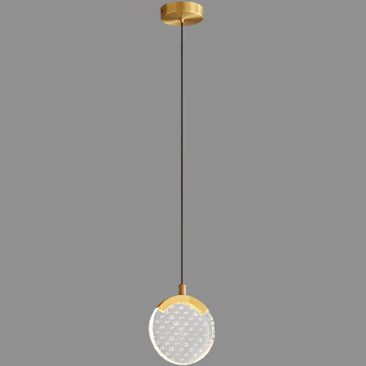 Audara-6-inch Diameter Minimalist Crystal Pendant Light, Bohemian Style, Suitable For Decorative Pendant Lights In Bedrooms, Bedside Tables, Hallways, Balconies, Living Rooms, Hotel Entryways, And Caf