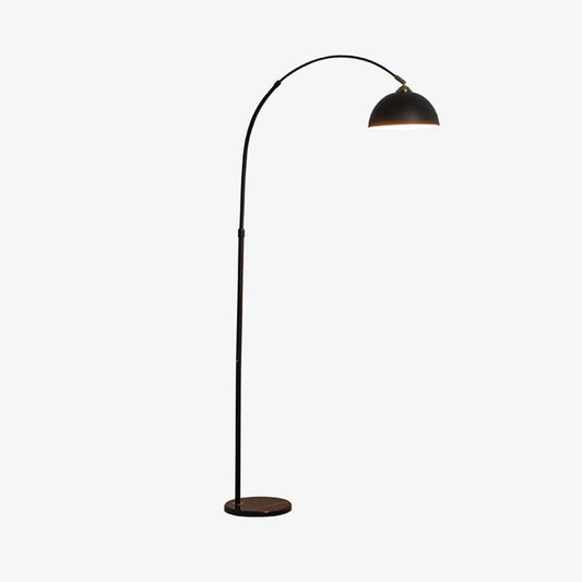 Audara-Scandinavian Vintage Black Metal Floor Lamp E26 Tri-Color Dimming H71in Living Room Couch Side Standing Lamp Bedroom Balcony Decor Torchiere Hotel Room B&B Lighting Fixture