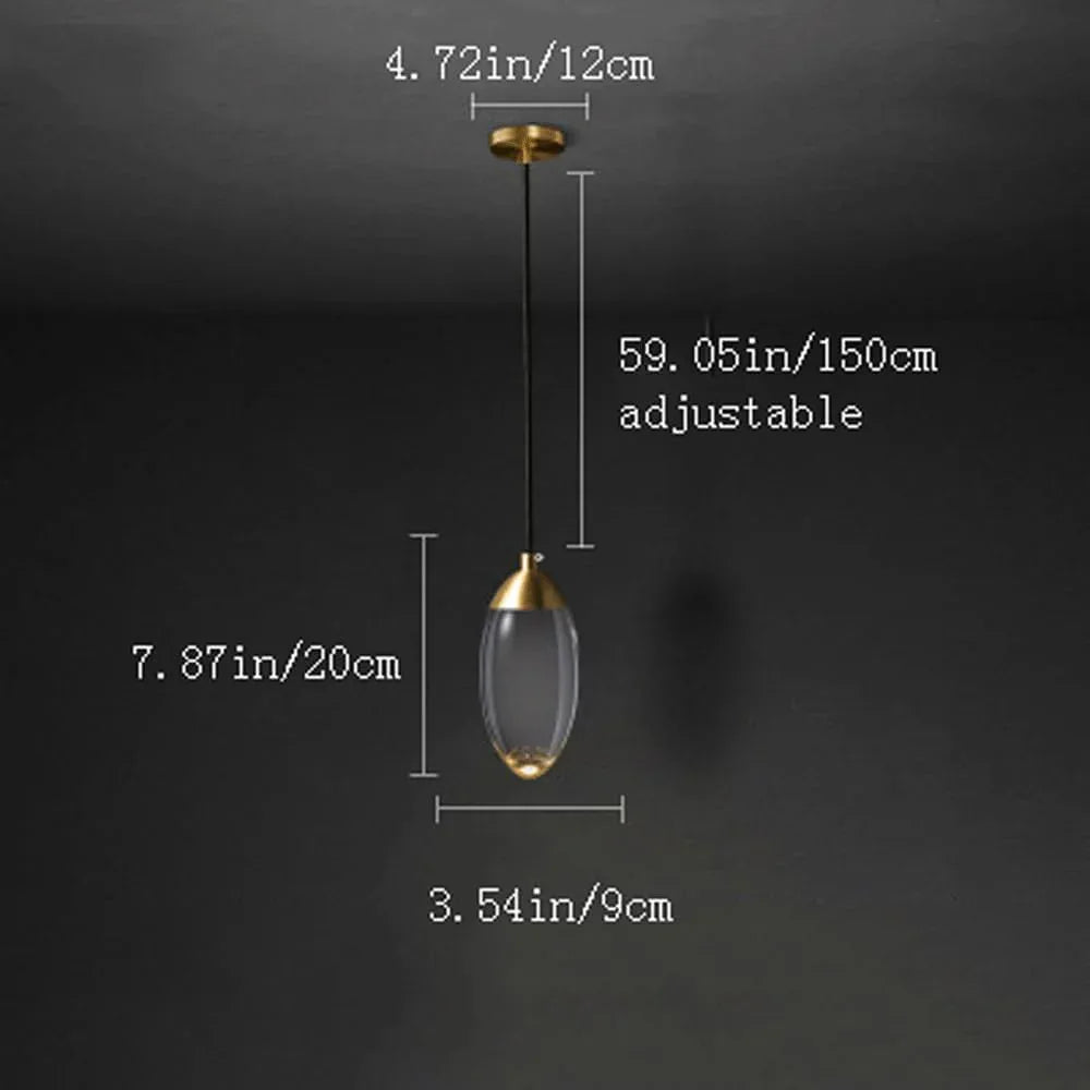 Audara-Crystal Pendant Light, 3.5 Inches, Small Decorative Pendant Light, Modern And Light Luxury Style, Suitable For Lighting In Various Places Such As Bedrooms, Hotels, Restaurants, Kitchen Islands,