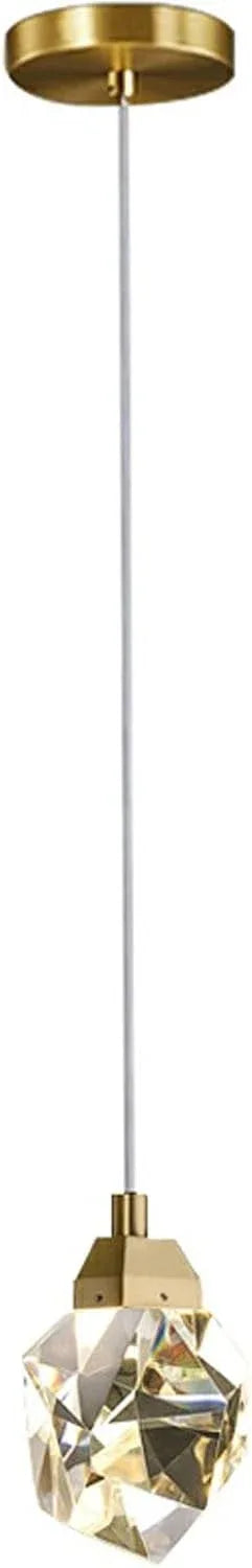 Audara-Crystal Pendant Light, 4-inch, European Modern Minimalist Style, Suitable for Installation in Various Spaces Such As Bedrooms, Hotels, Restaurant Entryways, Cafes, and Kitchen Islands.