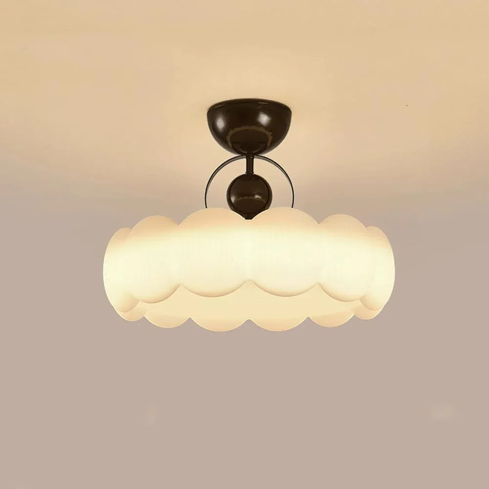 Audara-Simple Bedroom Living Room Pendant Lightled Cozy Cream Breeze 19.68in Study Lighting Fixturese Three Colors Changing Lights Dining Room Living Room Chandeliers Hotel Cafe And Kids Room HangingLamp Small