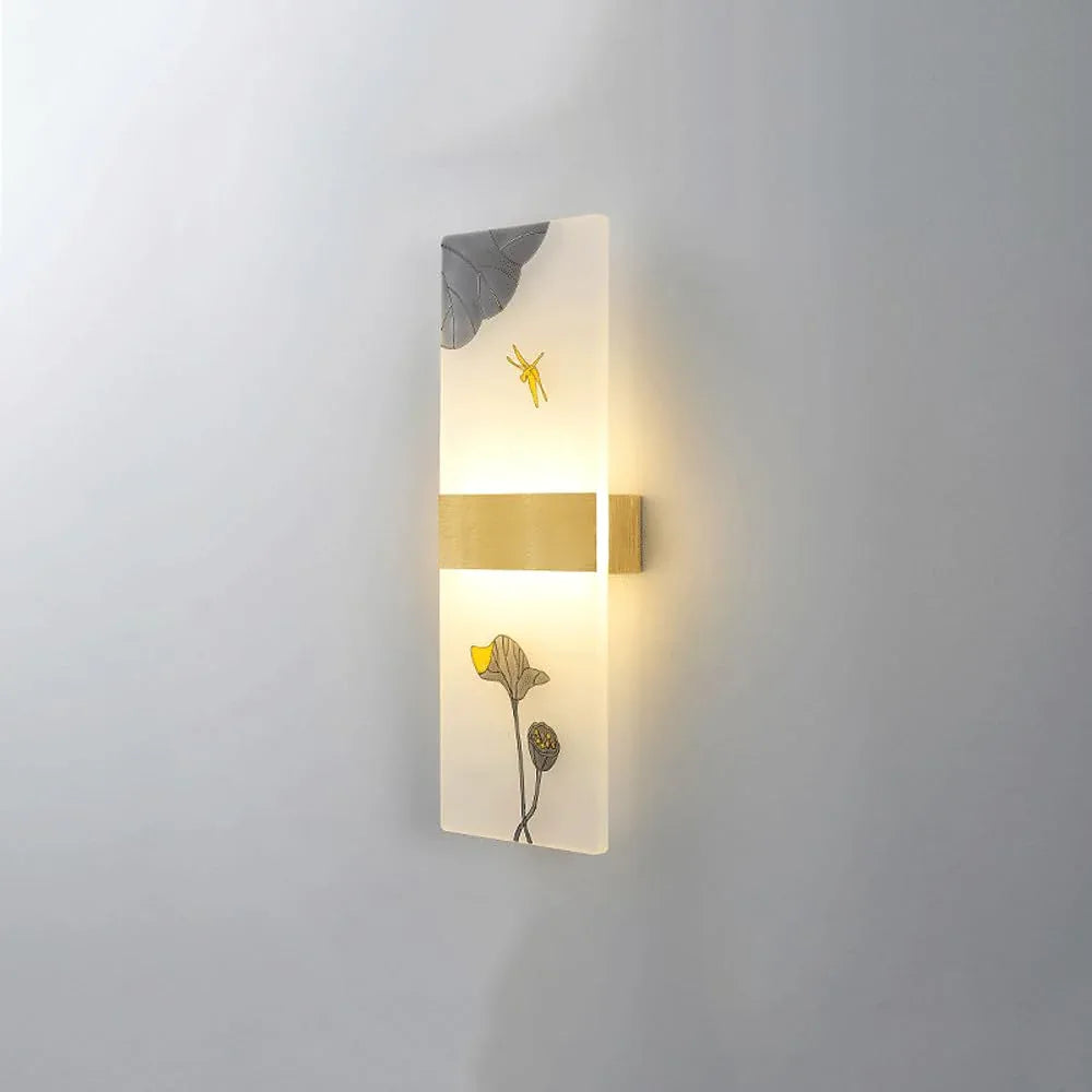 Audara-New Chinese Style Full Copper Wall Lamp Creative Bedside Enamel Color Wall Lights Living Room Study Room Staircase Sconces Modern Simple Entrance Mounted Lighting Fixture X-Large