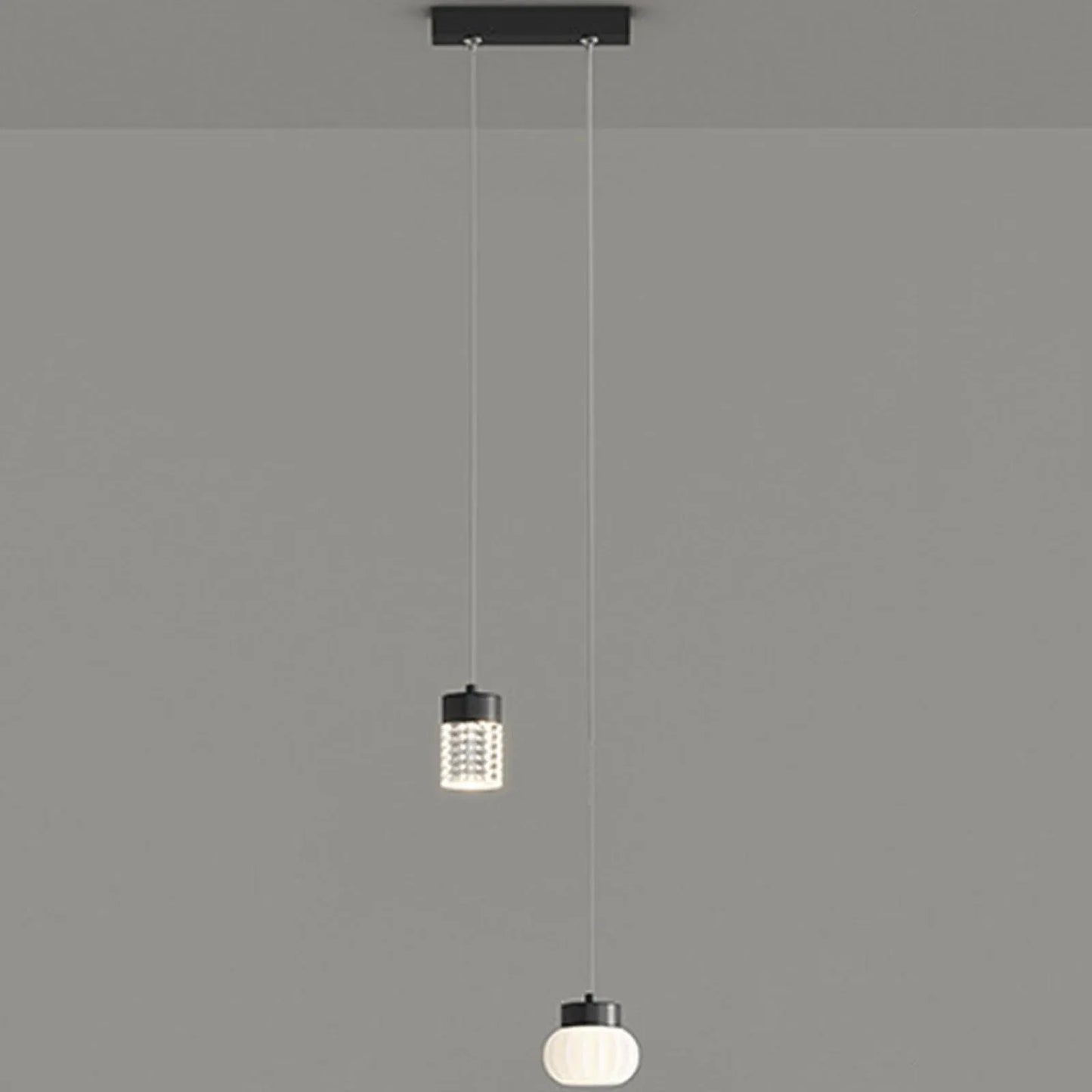 Audara-Small Double-Headed Pendant Light, Decorative Lamp, Bohemian Style, European Minimalist Style, Suitable for Bedrooms, Hotels, Entryways, Kitchen Islands, and Other Scenarios. B
