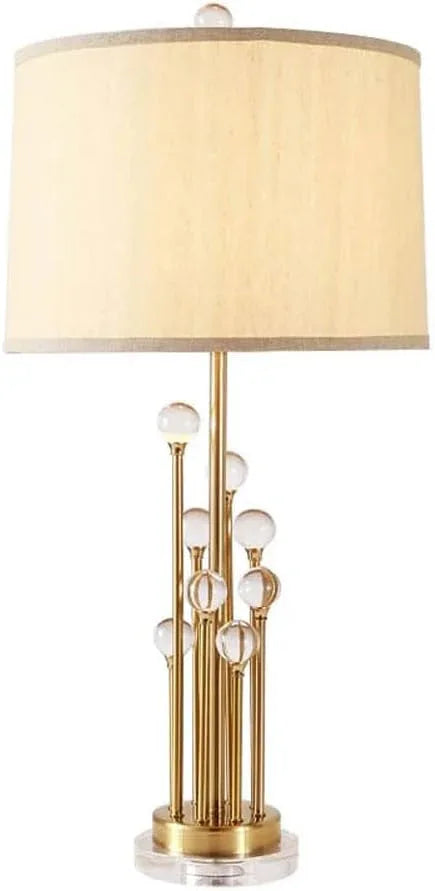 Audara-Scandinavian Luxury Living Room Bedroom Desk Light Creative Fabric Crystal Desk Lamp Club Mall Coffee Shop Villa Dining Room Lighting Fixture Study Office Apartment Decoration Table Lamp