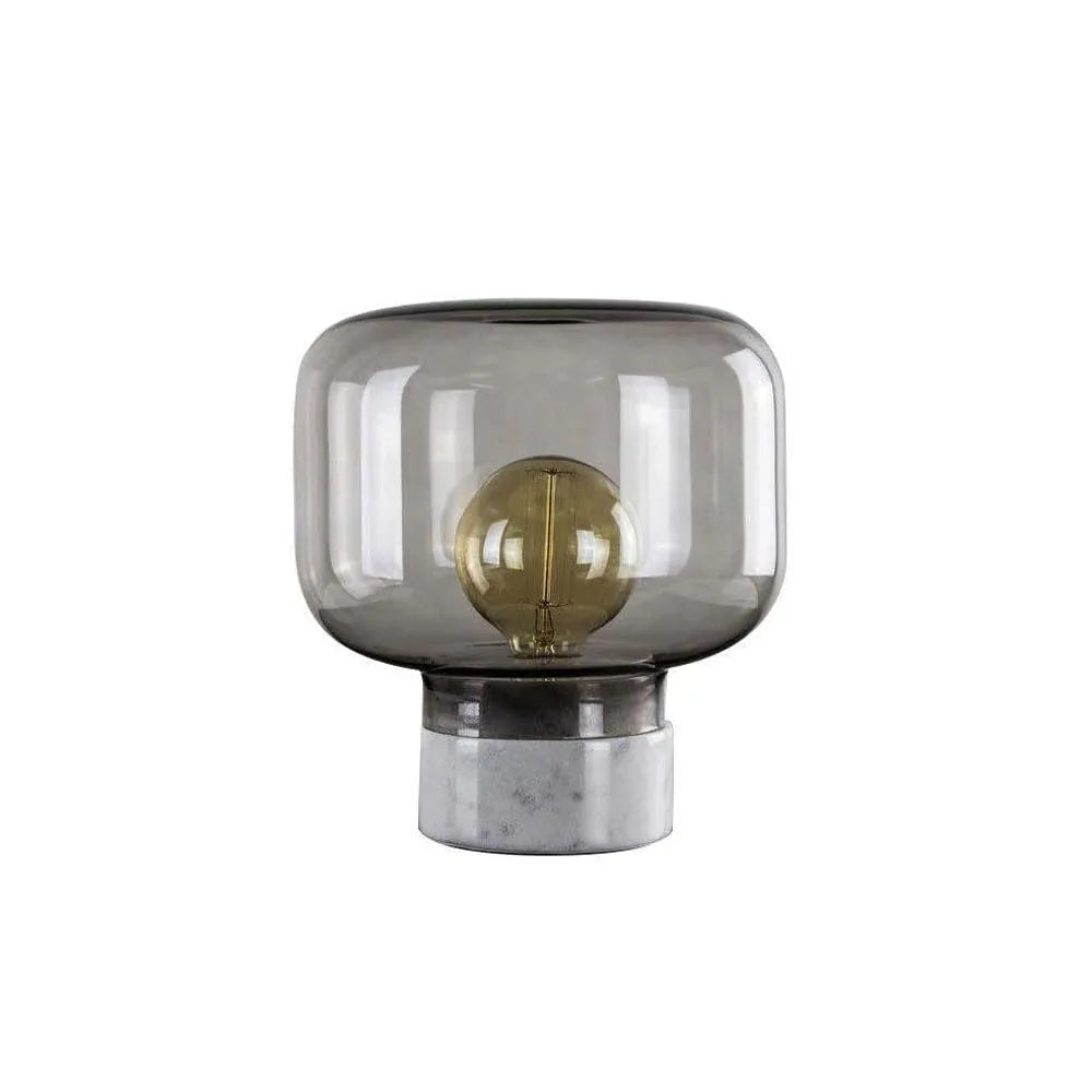 Audara-Creative Personalized Study Room Model Room Desk Light Modern Simple Glass Marble Desk Lamp Restaurant Hotel Front Desk Lounge Area Lighting Fixture Villa Living Room Counter Couch Side Table Lamp Black Gray