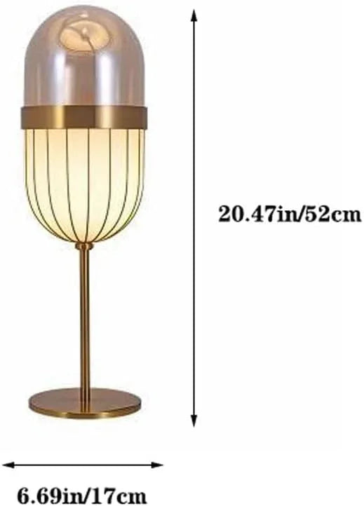Audara-Scandinavian Fashion Sample Room Showroom Kitchen Desk Light Creative Luxury Glass Metal Desk Lamp Bedroom Study Room Living Room Sofa Table Lamp Apartment Hotel Front Desk Dormitory Lighting Fixture