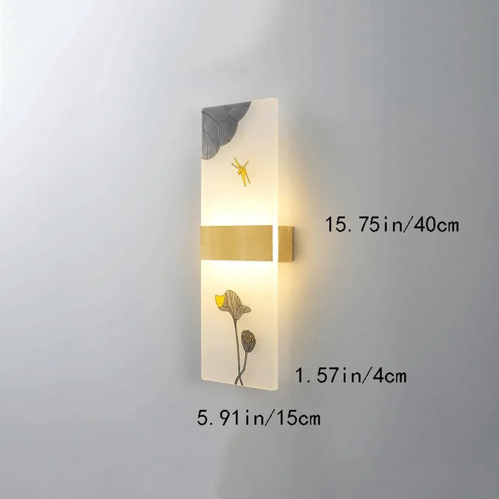 Audara-New Chinese Style Full Copper Wall Lamp Creative Bedside Enamel Color Wall Lights Living Room Study Room Staircase Sconces Modern Simple Entrance Mounted Lighting Fixture