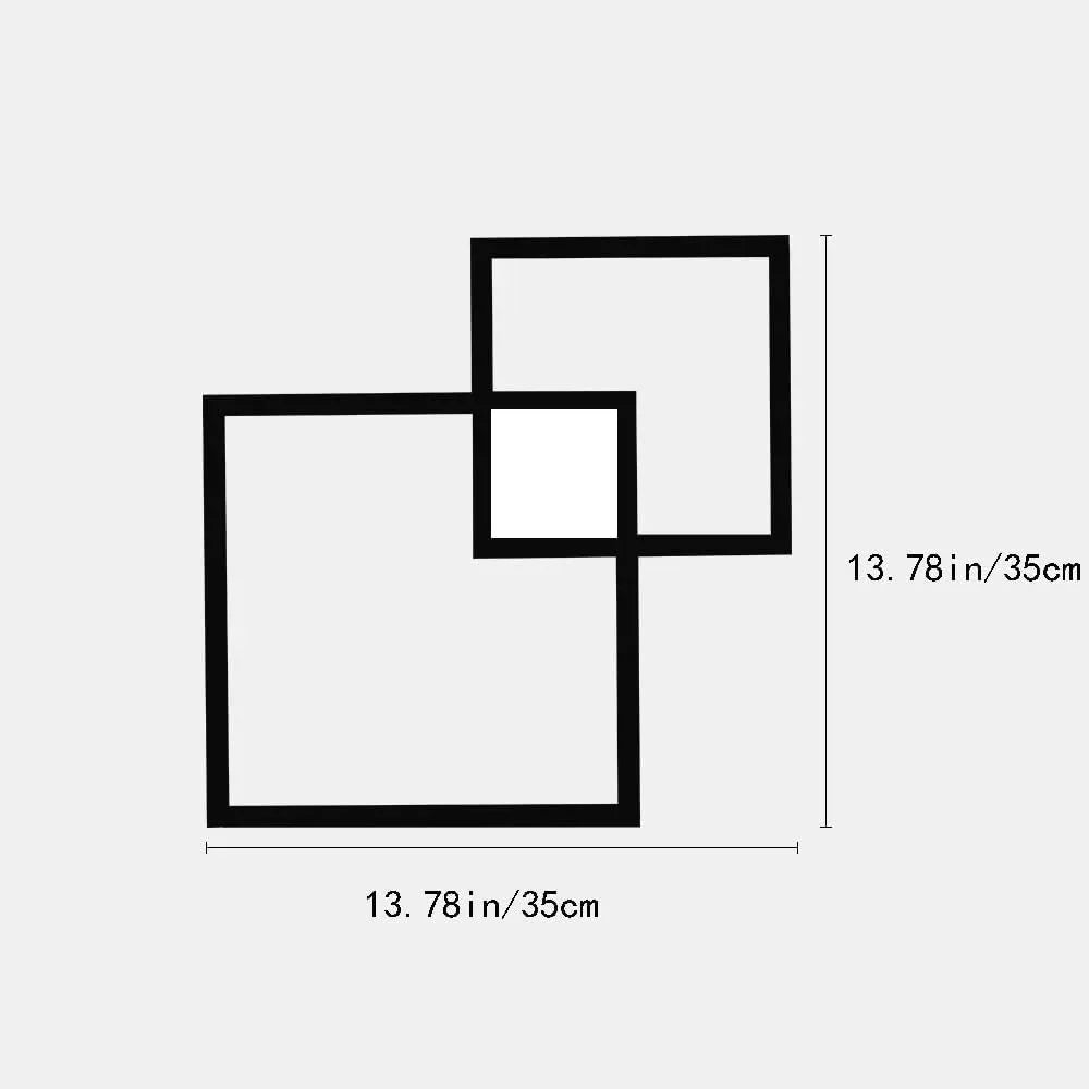 Audara-Simple Stairs Combination Ambience Wall Lamp Corridor Living Room Square Box Wall Lights Crossing Stairs Decorative Sconces Simple Creative LED Mounted Lighting Fixture