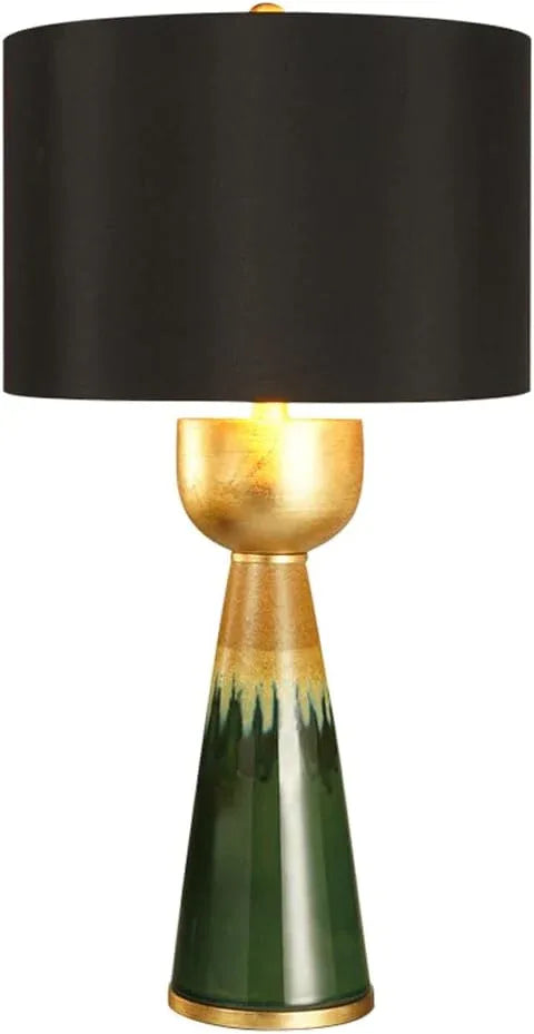 Audara-Luxury Simple Bedroom Bedside Living Room Desk Light American Style Model House Backdrop Decoration Desk Lamp High-end Fabric Ceramic Table Lamp Villa Club Showcase Lighting Fixture