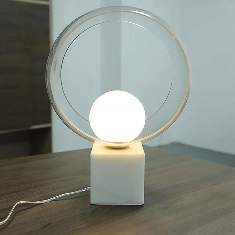 Audara-Simple And Modern Exhibition Hall Model Room Living Room Desk Light Creative Luxury Marble Desk Lamp Farmhouse Villa Restaurant Cafe Lighting Fixture Club Shopping Mall Bedroom Bedside Table Lamp