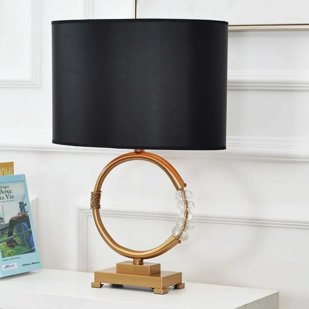 Audara-New Chinese Simple Study Office Desk Light High-end Light Luxury Fabric Crystal Desk Lamp Restaurant Hotel Coffee Shop Lighting Fixture Club Living Room Bedroom Tea House Table Lamp