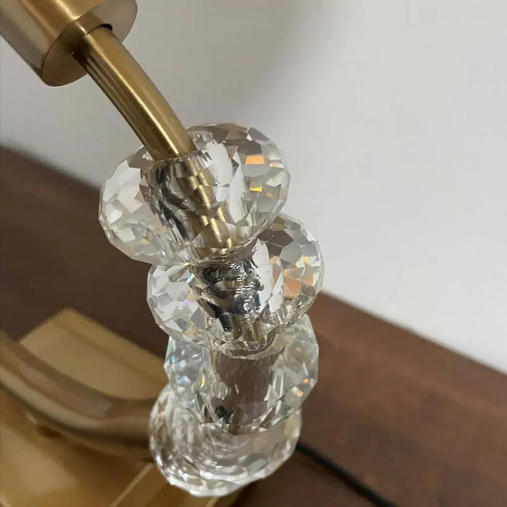 Audara-New Chinese Simple Study Office Desk Light High-end Light Luxury Fabric Crystal Desk Lamp Restaurant Hotel Coffee Shop Lighting Fixture Club Living Room Bedroom Tea House Table Lamp