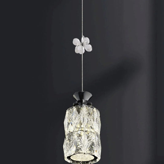 Audara-Crystal Pendant Light, 4-inch, Creative Decorative Lamp. Suitable for Modern, Minimalist, Bohemian, and European Styles. Ideal for Bedrooms, Hotel Rooms, Kitchens, Islands, Entryways, Etc.
