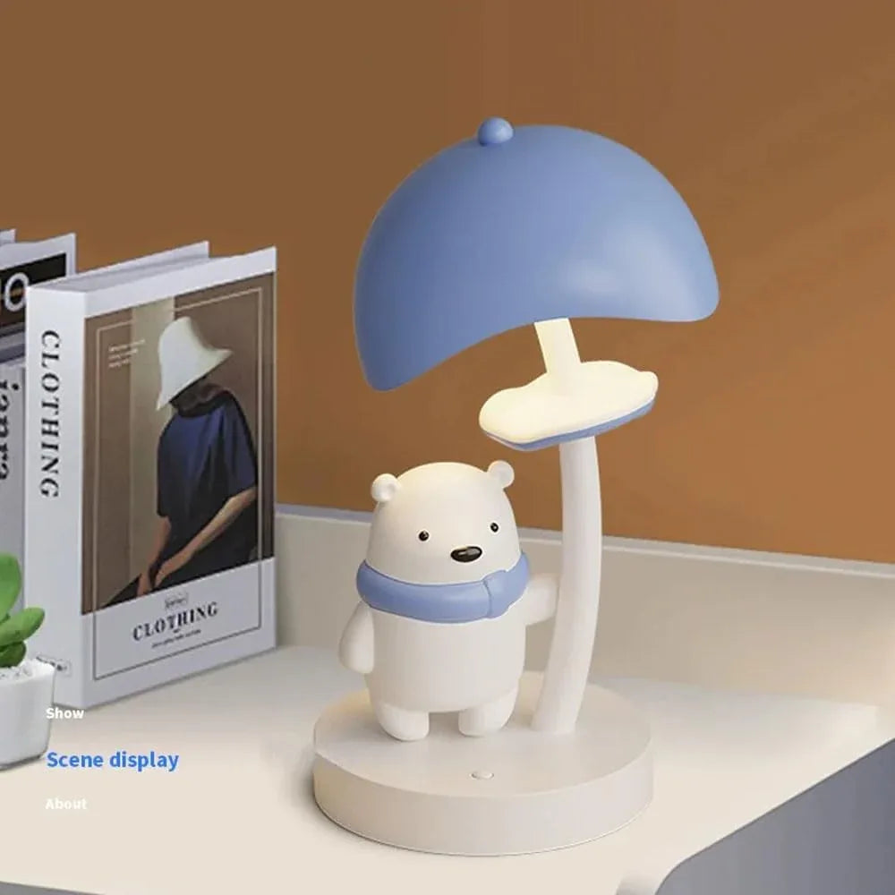 Audara-Creative Cute Bedroom Children's Room Desk Light Warm Bear Metal Resin Desk Lamp Boys and Girls Room Dormitory Table Lamp Kindergarten Amusement Park Children's Clothing Store Lighting Fixture