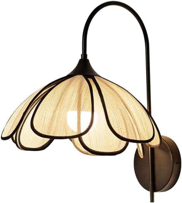 Audara-French Cream Wind Wall Lamp Scandinavia Simple Dining Room Wall Lights Living Room Bedroom Premium Sense Sconces Medieval Style Petal Decoration Mounted Lighting Fixture