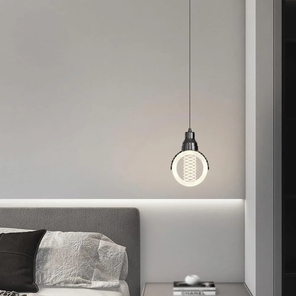 Audara-4-in Crystal Pendant Light, Decorative Lamp, Bohemian Style, European Minimalist Style, Suitable for Bedrooms, Hotel Entryways, Kitchen Islands, and Other Scenarios.