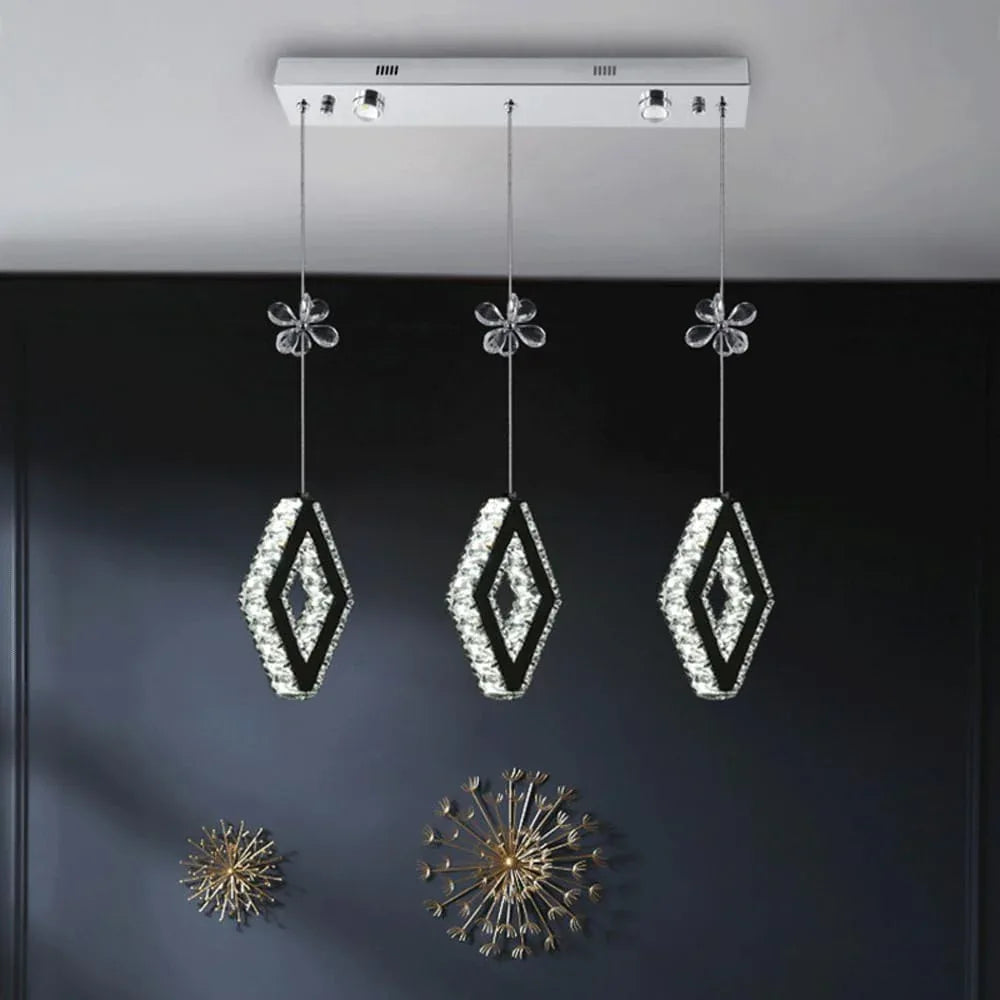 Audara-Crystal Pendant Light, 5-inch, Creative Decorative Lamp. Suitable for Modern, Minimalist, Bohemian, and European Styles. Ideal for Bedrooms, Hotel Rooms, Kitchens, Islands, Entryways, Etc.