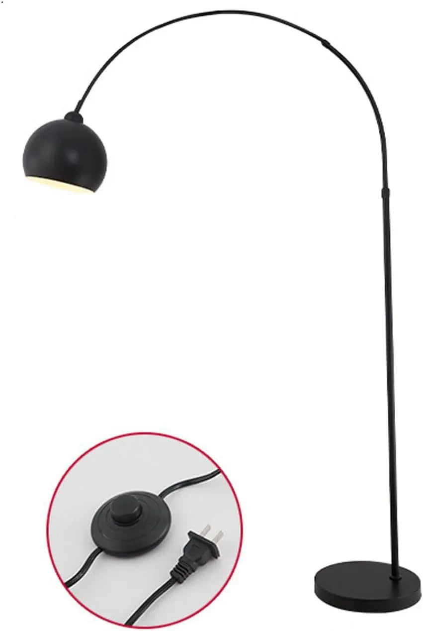 Audara-Creative Remote Control Stepless Dimming Living Room Floor Lamp Single Light Source E26 Retractable Black Metal Standing Lamp Bedroom Study Room Torchiere Dining Room Decoration Lighting Fixture