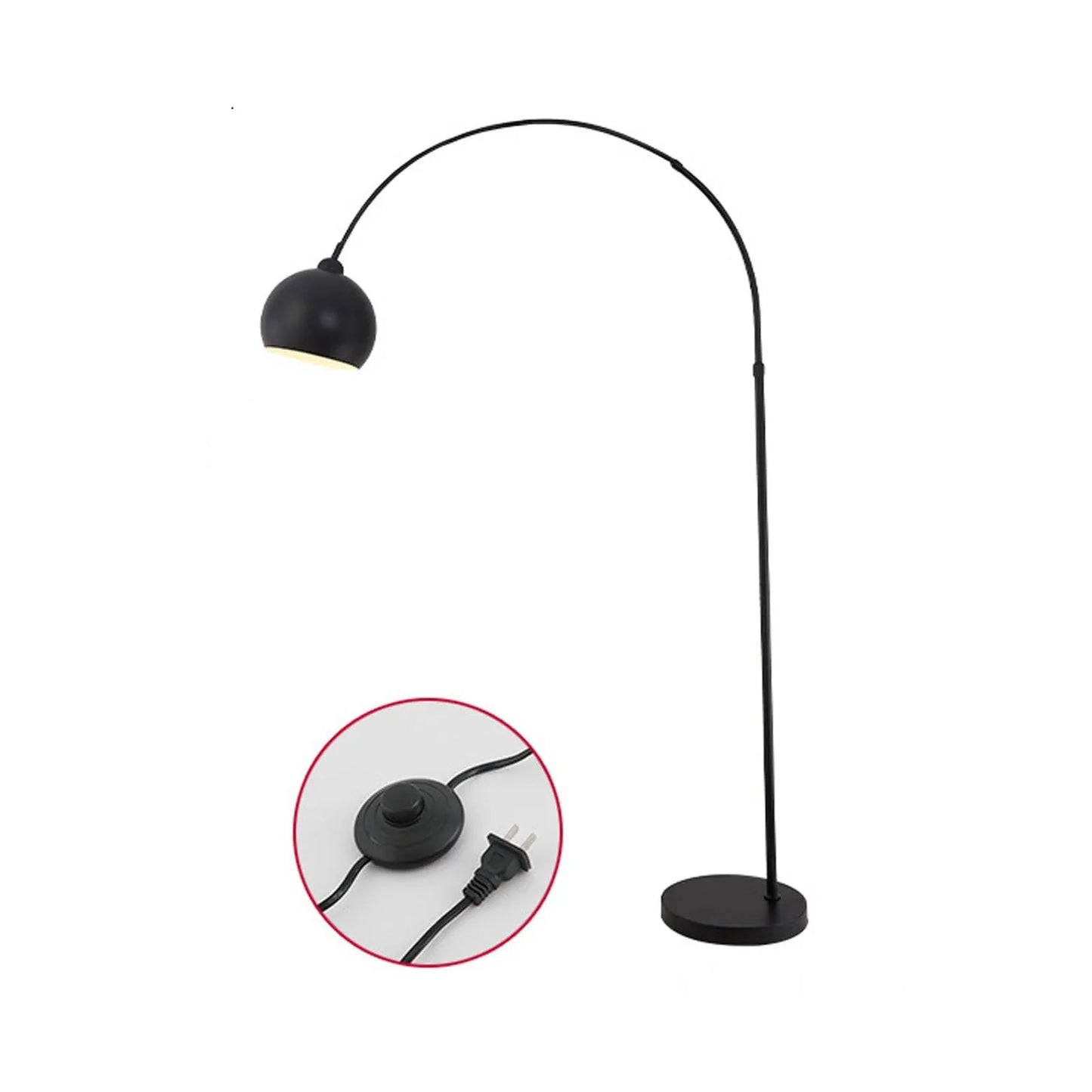 Audara-Creative Remote Control Stepless Dimming Living Room Floor Lamp Single Light Source E26 Retractable Black Metal Standing Lamp Bedroom Study Room Torchiere Dining Room Decoration Lighting Fixture Dark