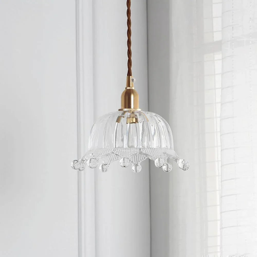 Audara-Crystal Pendant Light, 6-inch, Modern and Luxurious Style, Suitable for Lighting in Various Places Such As Bedrooms, Hotels, Restaurants, and Kitchen Islands.