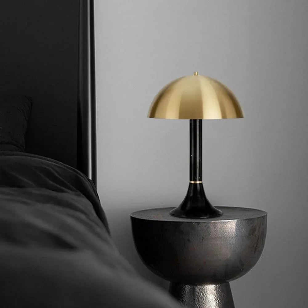Audara-Scandinavian Creative Designer Model House Backdrop Desk Light Simple Luxury Marble Hardware Desk Lamp Living Room Bedroom Study Table Lamp Farmhouse Cafe Villa Lighting Fixture