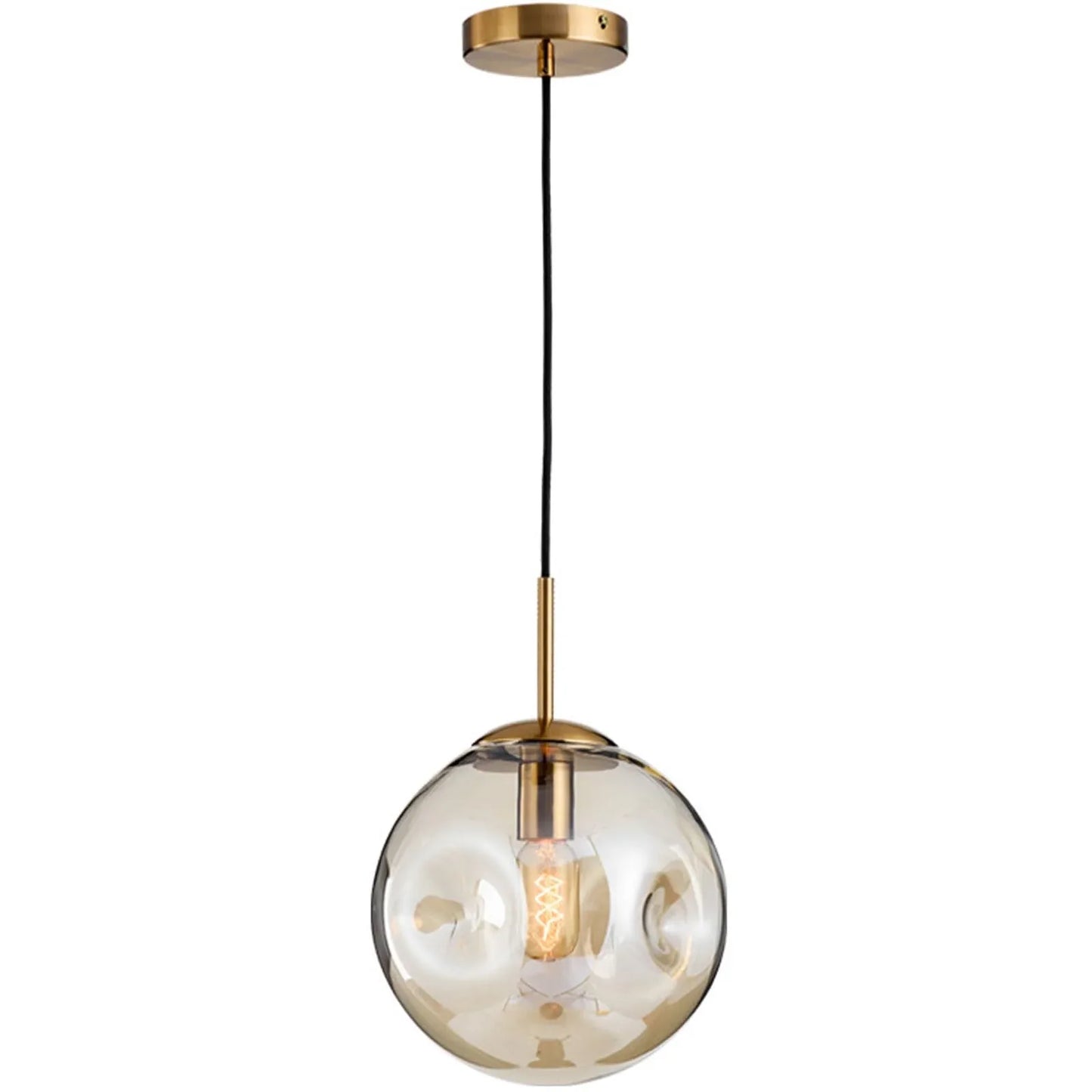 Audara-10-inch Glass Pendant Lights, Spherical Decorative Lamps, Bohemian Style, European Minimalist Style, Suitable For Bedrooms, Hotels, Restaurants, Entryways, Kitchen Islands, And Other Scenarios. A