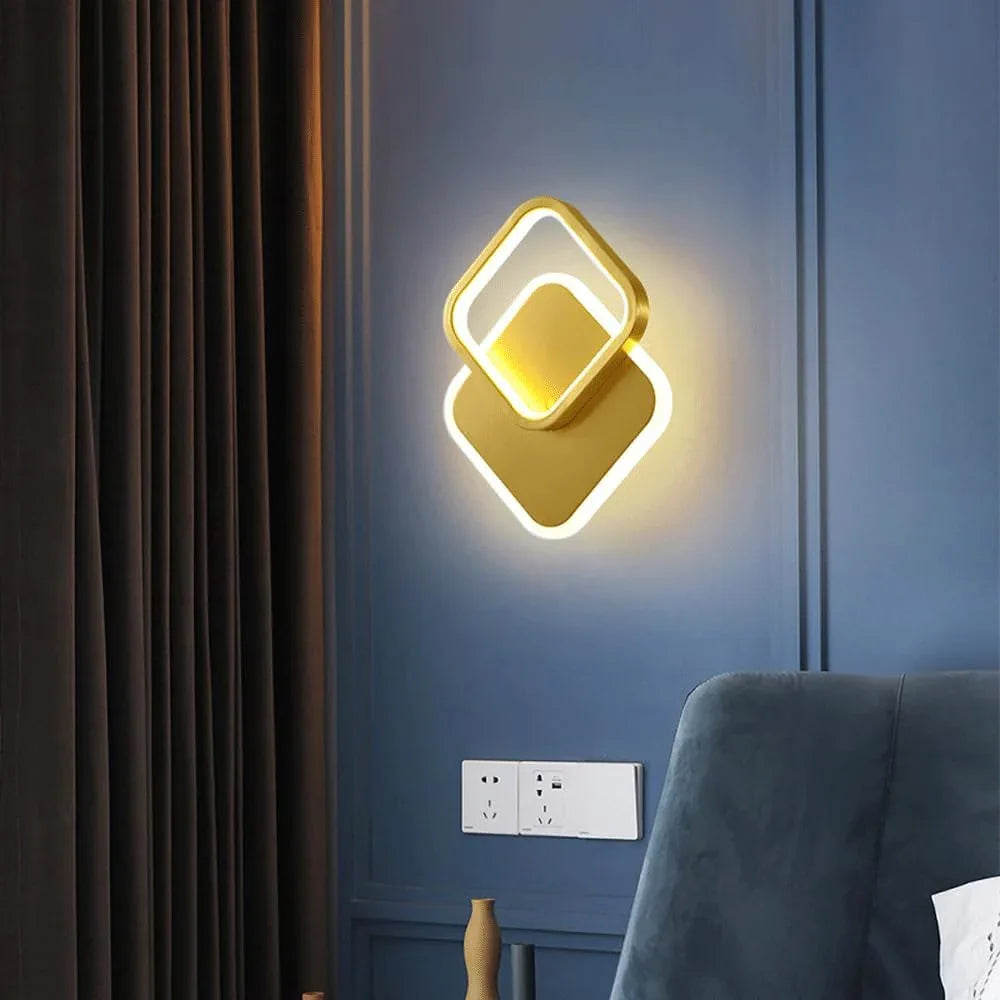 Audara-All Copper Modern Wall Lamp Living Room Bedroom Background Wall Lights Light Luxury Stairway Aisle Sconces Creative Bedside Corridor Decoration Mounted Lighting Fixture