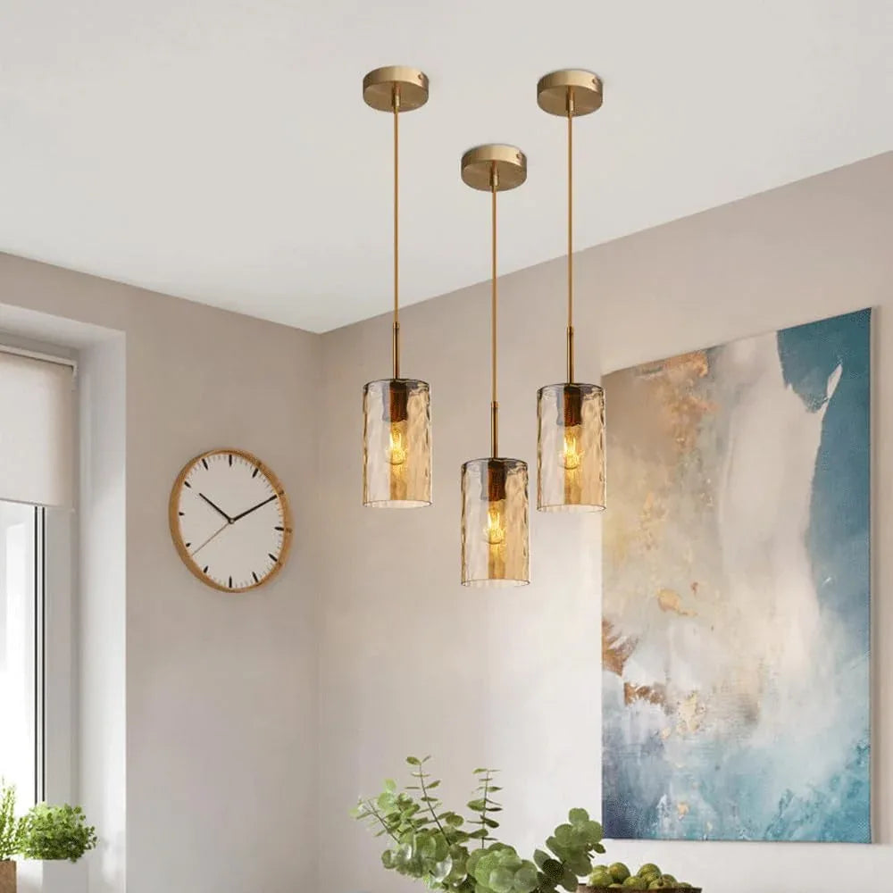 Audara-5-inch Glass Pendant Lights, Suitable for Various Settings Including Bedrooms, Bedside Tables, Hotel Entryways, Kitchen Islands, Etc. Simple, Modern, and Bohemian Style.