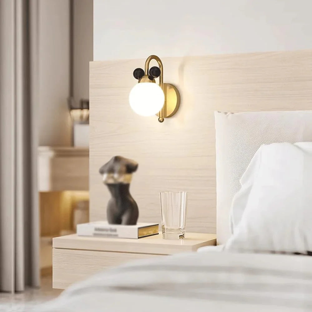 Audara-French Medieval Wall Lamp Cream Wind Children's Room All Copper Wall Lights Bedroom Headboard Background Wall Sconces Warm Romantic Design Art Mounted Lighting Fixture