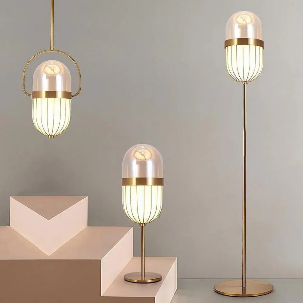 Audara-Scandinavian Fashion Sample Room Showroom Kitchen Desk Light Creative Luxury Glass Metal Desk Lamp Bedroom Study Room Living Room Sofa Table Lamp Apartment Hotel Front Desk Dormitory Lighting Fixture