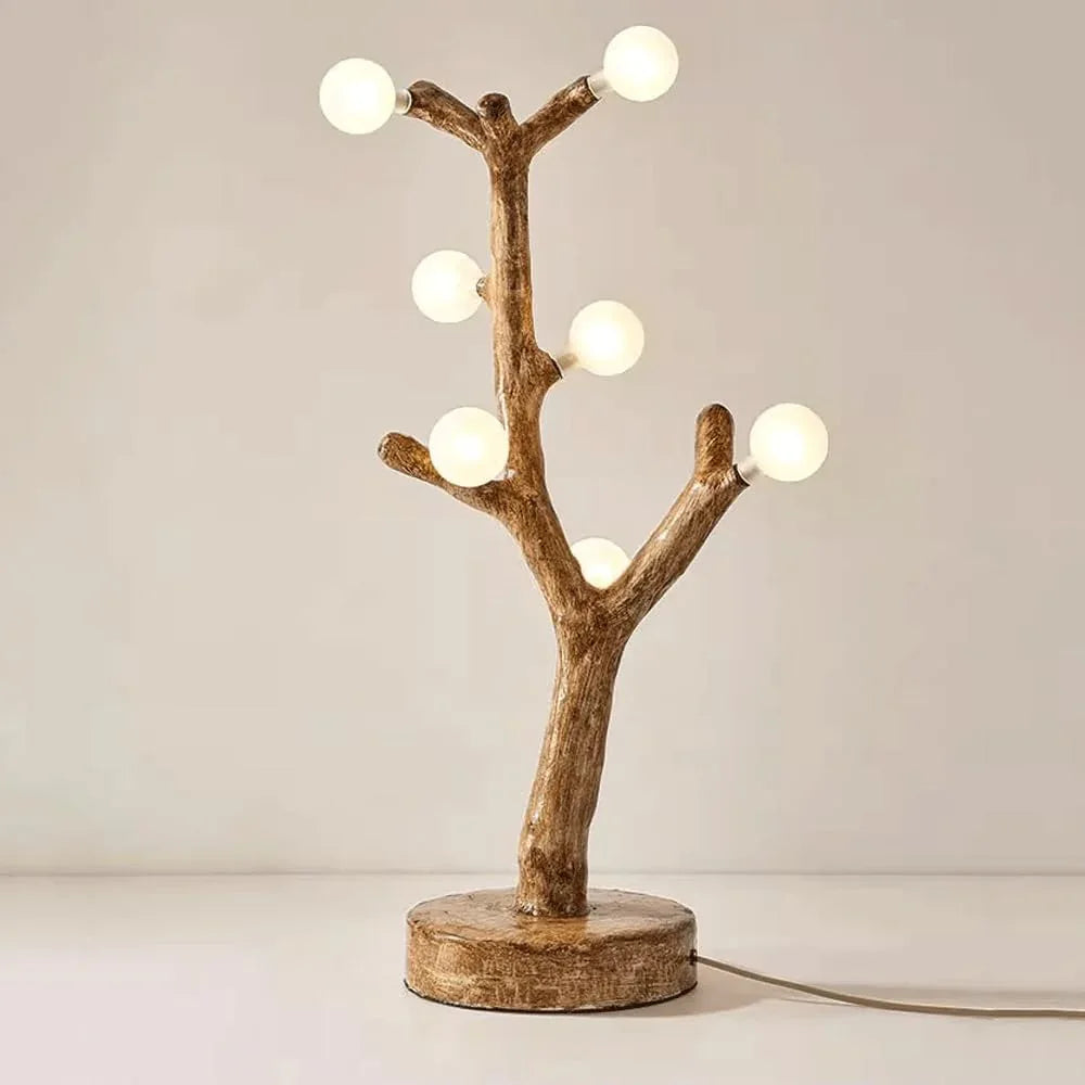 Audara-Personalized Study Office Desk Light Creative Wabi-Silent Wind Resin Desk Lamp Showroom Model House Backdrop Table Lamp Villa Mall Library Hotel Front Desk Farmhouse B&B Lighting Fixture