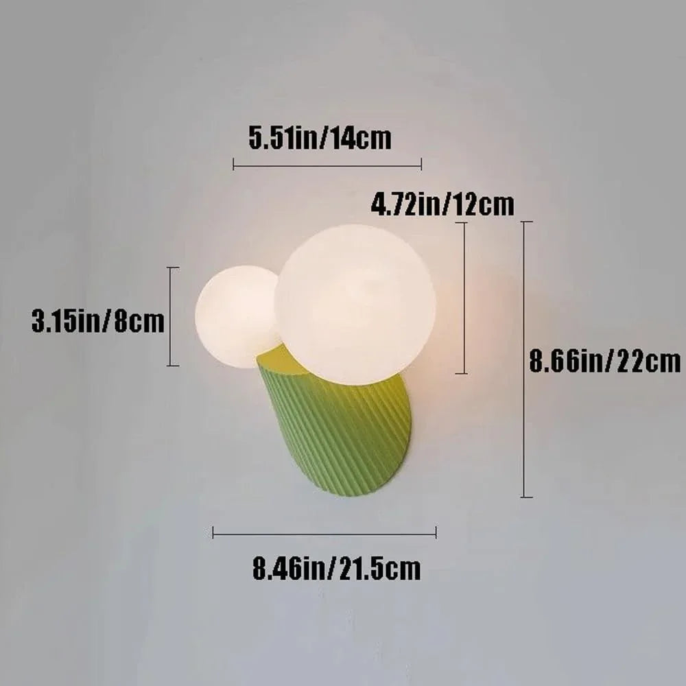 Audara-Antique Simple Wall Lamp Scandinavian Cream Wind Bedroom Wall Lights Children's Room Study Room Bedside Sconces New Creative Resin Mounted Lighting Fixture