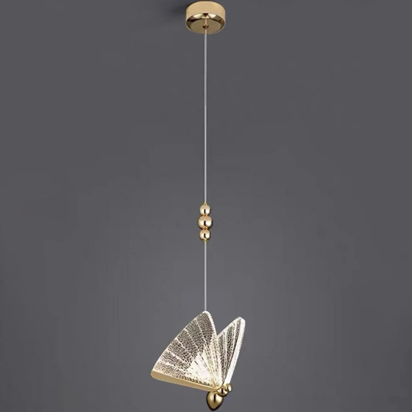 Audara-Crystal Pendant Light, 8-inch Butterfly-shaped Chandelier, Bohemian Style, Minimalist Design, Versatile Lighting Fixture Suitable For Living Rooms, Cafes, Dining Rooms, Kitchen Islands, And Ent