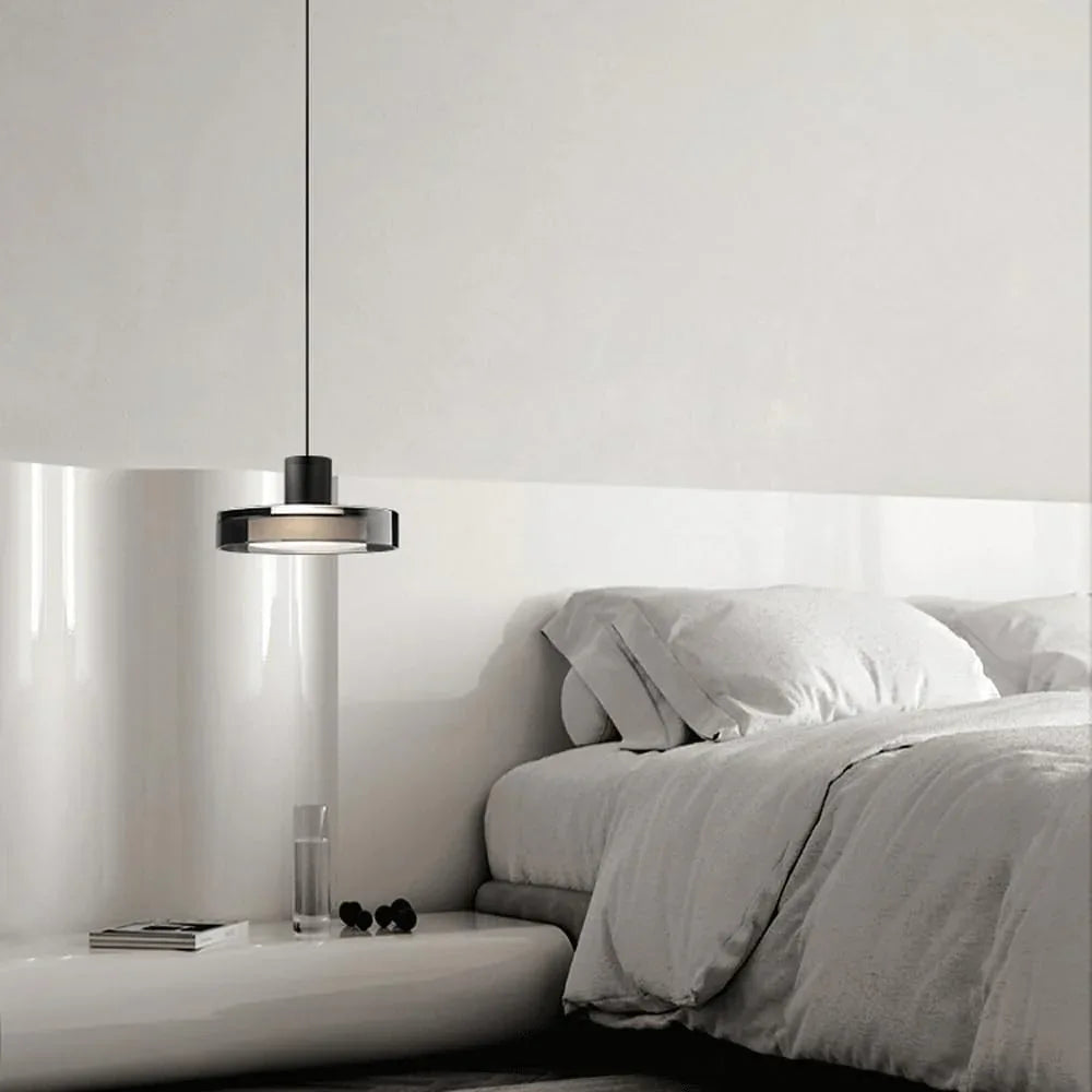 Audara-Minimalist 9-inch Glass Pendant Lights, Suitable for Various Scenarios Including Bedrooms, Bedside Tables, Hotel Entryways, Kitchen Islands, Etc. Modern Bohemian Style.
