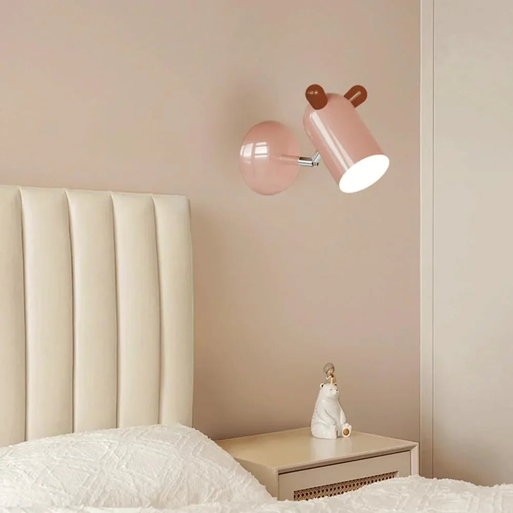 Audara-Children's Room Art Wall Lamp Creative Eye Protection Bedside Wall Lights Cartoon Study Reading Sconces French Cream Wind Decoration Mounted Lighting Fixture