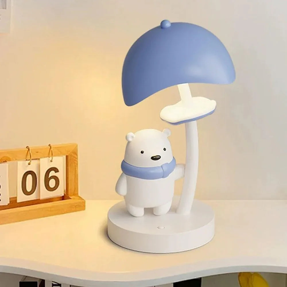 Audara-Creative Cute Bedroom Children's Room Desk Light Warm Bear Metal Resin Desk Lamp Boys and Girls Room Dormitory Table Lamp Kindergarten Amusement Park Children's Clothing Store Lighting Fixture