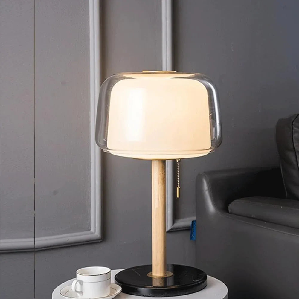 Audara-Modern Simple Bedroom Bed Desk Light Nordic Fashion Glass Marble Desk Lamp Living Room Next to Sofa Table Lamp Model Room Hotel Front Desk Guest House Decoration Lighting Fixture