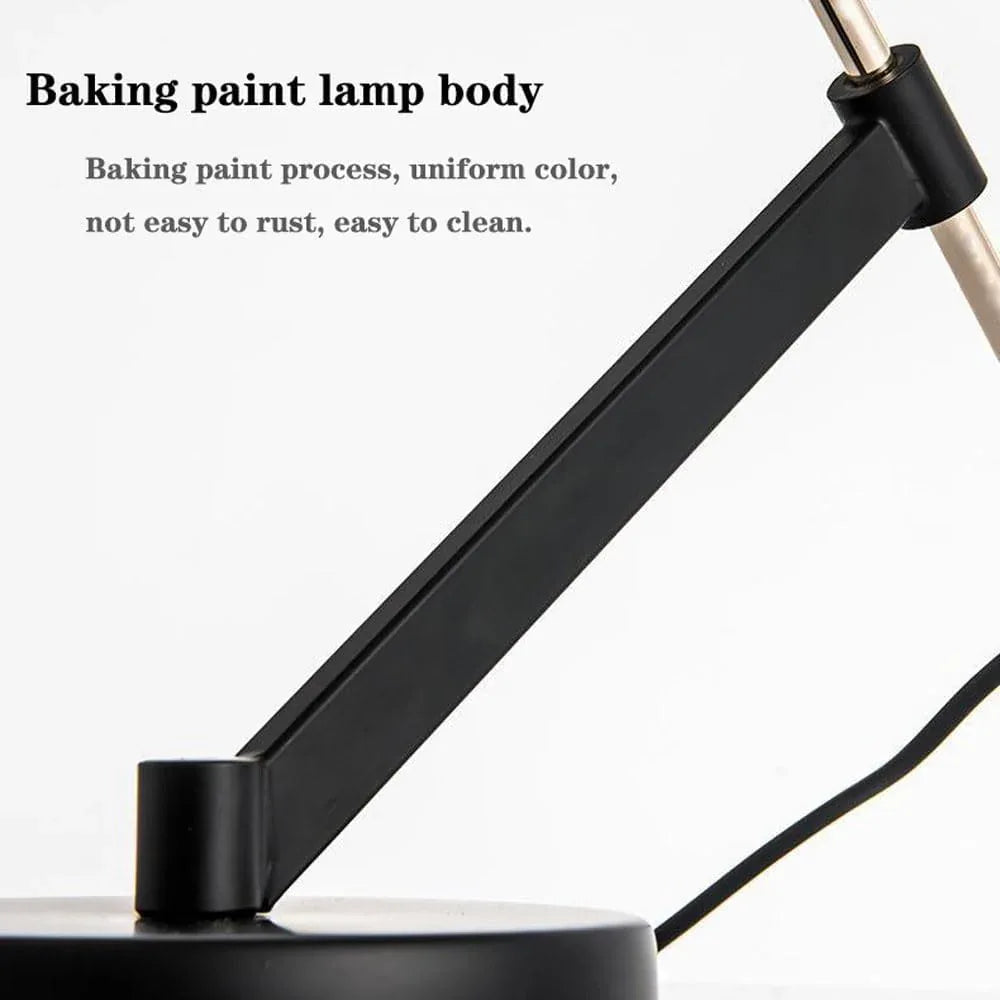 Audara-Postmodern Fashion Study Bedroom Desk Light Simple Creative Electroplating Hardware Desk Lamp Club Restaurant Coffee Shop Villa Lighting Fixture Office Living Room Decoration Table Lamp