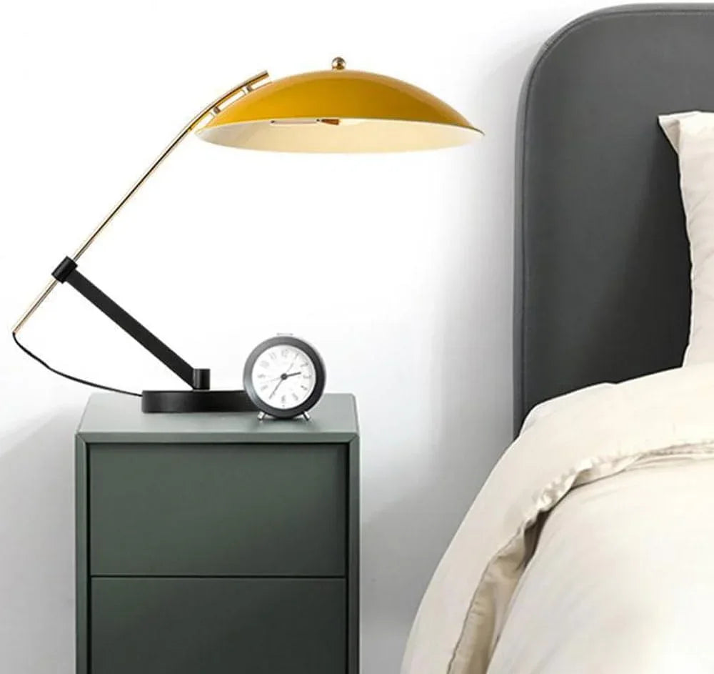 Audara-Postmodern Fashion Study Bedroom Desk Light Simple Creative Electroplating Hardware Desk Lamp Club Restaurant Coffee Shop Villa Lighting Fixture Office Living Room Decoration Table Lamp